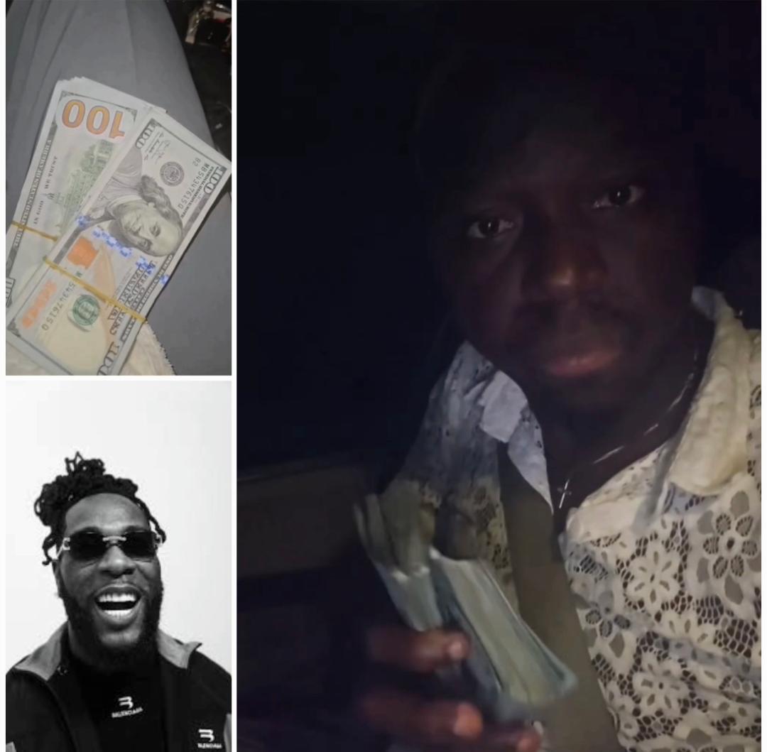 Comedian Akpororo ecstaatic after singer Burnaboy gifted him $15000